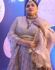 MAUVE Ruffle Lehenga Set - ruffle lehenga