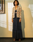 Maxi Dress With Jacket - indian dress with jacket