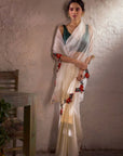 Meher White Saree - saree