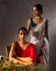 Meher White Saree - saree