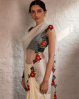 Meher White Saree - saree