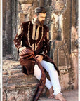 Micro (9000) Valvet Sherwani - sherwani