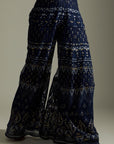 Midnight Blue Kurta Sharara Set - blue sharara
