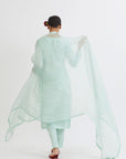Mint Chanderi Kurta Set - ladies outfit