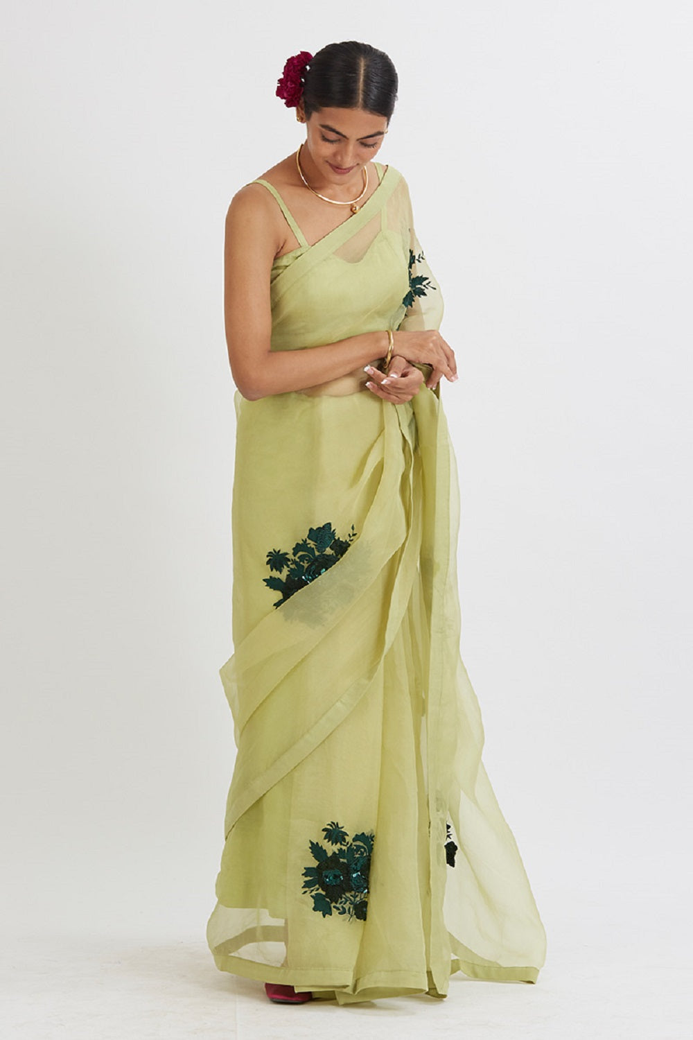 Mint Green Aradhana Saree - indian saree