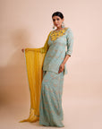 Mint Green Sharara Set - sharara set