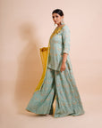 Mint Green Sharara Set - sharara set