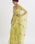 Mint Gul Mehandi Saree - indian saree