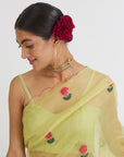 Mint Gul Mehandi Saree - indian saree