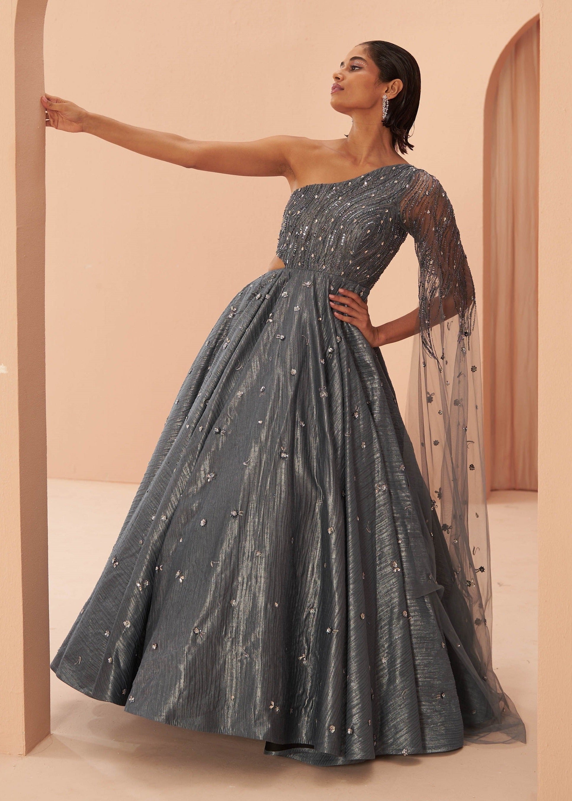 Mirage Crushed Gown - gown
