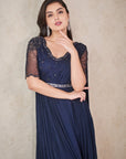 Navy Blue Dhoti Set - indian wear for women