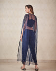 Navy Blue Dhoti Set - indian wear for women