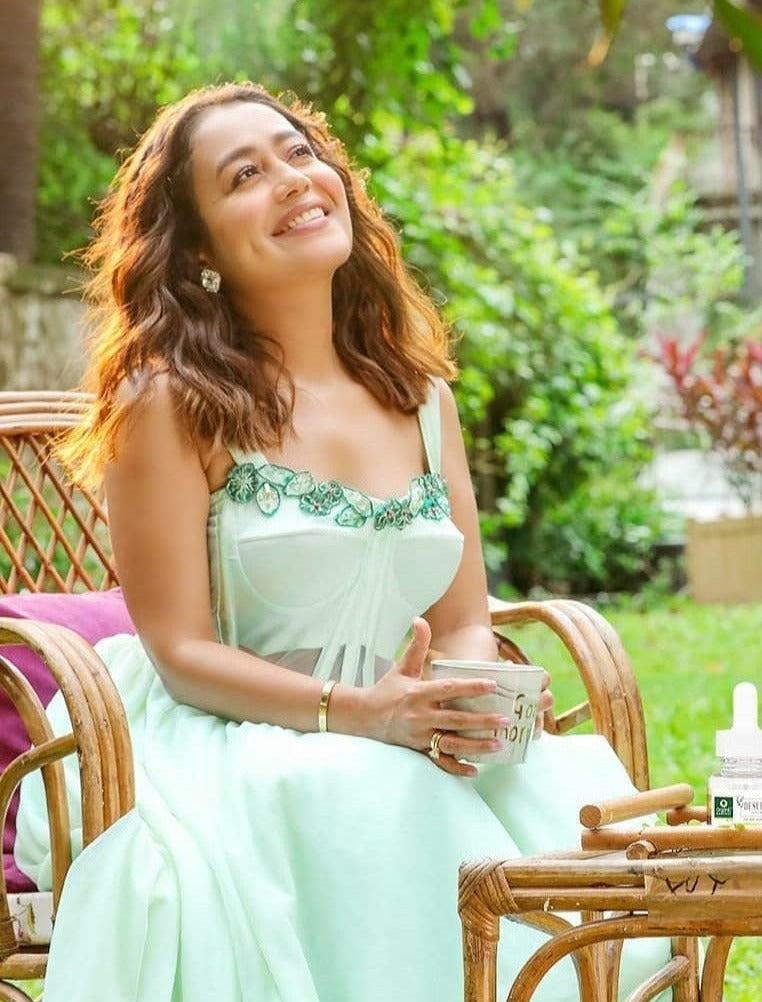 Neha Ankle Length Dress - light blue dress