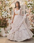 Nooraniyat Lehenga Set - white lehenga