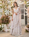 Nooraniyat Lehenga Set - white lehenga