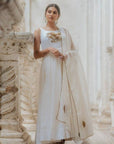 PARO Off White Anarkali Set - anarkali set