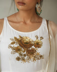 PARO Off White Anarkali Set - anarkali set