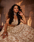 Peach Khushi Heavily Embroidered Lehenga - lehenga lehenga choli
