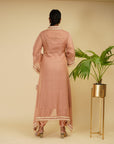 Peachish Pink Kaftaan Kurta Set - kaftan dress