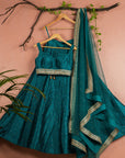 Peacock Green Lehenga With Blouse Dupatta - green lehenga