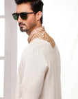 Pearl Off White Kurta Pajama - white dress