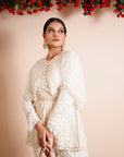 Pearl White Sharara Set - sharara set