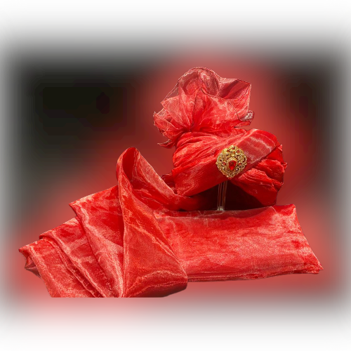 Plain Organza Turban - groom turban