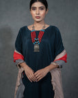 Pleated Fabric Gown Set - indian attire for women