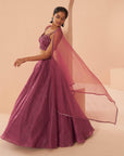 Plum Sorbet Lehenga Set - indian lehenga