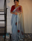 Powder Blue Gulabh Saree - saree