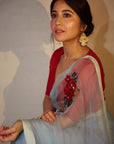 Powder Blue Gulabh Saree - saree