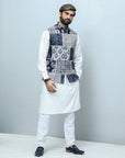 Printed Waistcoat For Men - indian attire for men