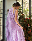 Purple Chanderi Saree - indian saree