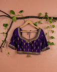 Purple Kundan Bridal Lehenga Set - purple lehenga