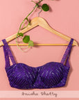 Purple Sequence Lehenga Set - purple lehenga