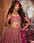 RANI Lucknowi Embroidered Lehenga - bridal embroidered lehenga