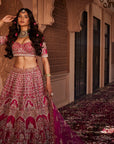 RANI Lucknowi Embroidered Lehenga - bridal embroidered lehenga
