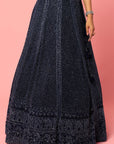 RIO Navy Embroidered Lehenga - embroidered lehenga