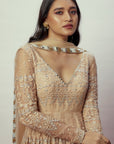 Rose Gold Anarkali Set - indian attire for ladies