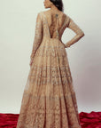 Rose Gold Anarkali Set - indian attire for ladies