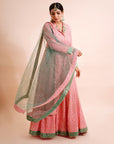 Rose Pink Anarkali With Dupatta - anarkali dress