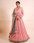 Rose Pink Anarkali With Dupatta - anarkali dress
