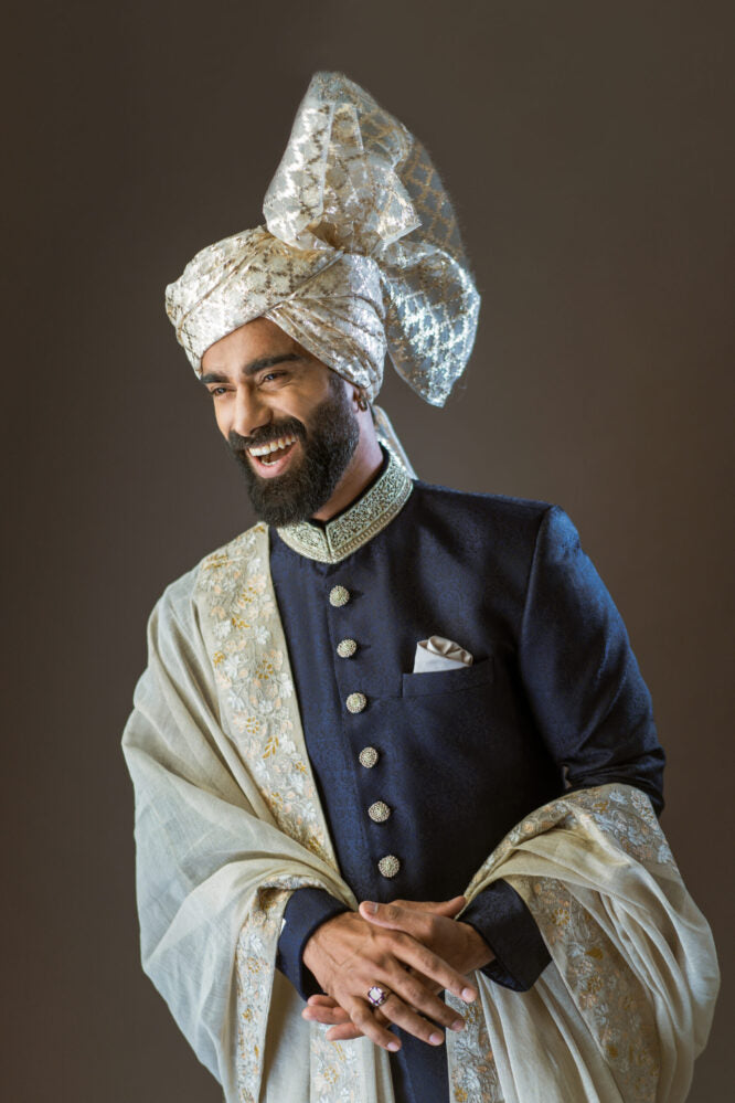 Royal Blue Sherwani - royal sherwani for groom