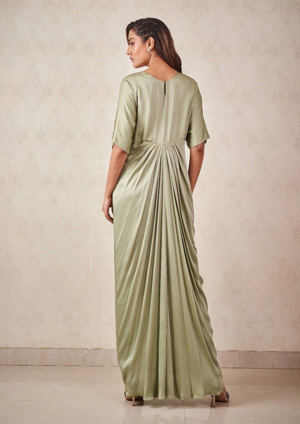Sage Green Kaftan - kaftan dress