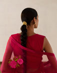 SAHINA Silk Organza Saree Set - organza saree