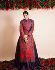 Scarlet Red Kurta Lehenga Set - lehenga set