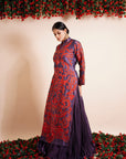 Scarlet Red Kurta Lehenga Set - lehenga set
