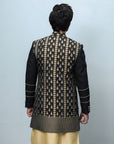 Short Jamawar Sherwani - sherwani