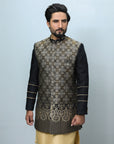 Short Jamawar Sherwani - sherwani