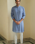 Sky Blue Kurta Set - kurta for men